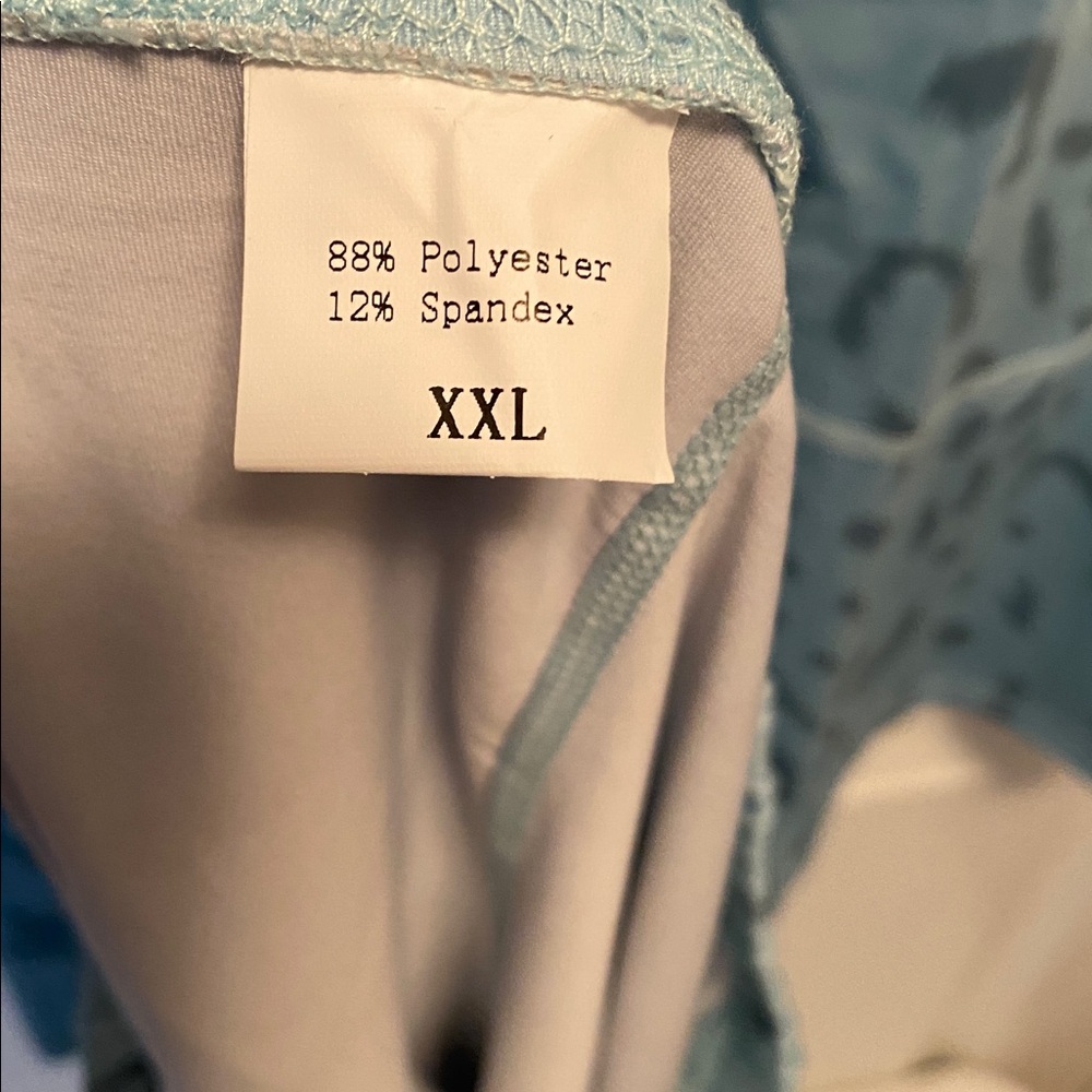 Fkeep Light Blue Patterned Sleeveless Athletic Dress and Shorts Set… - Picture 4 of 6